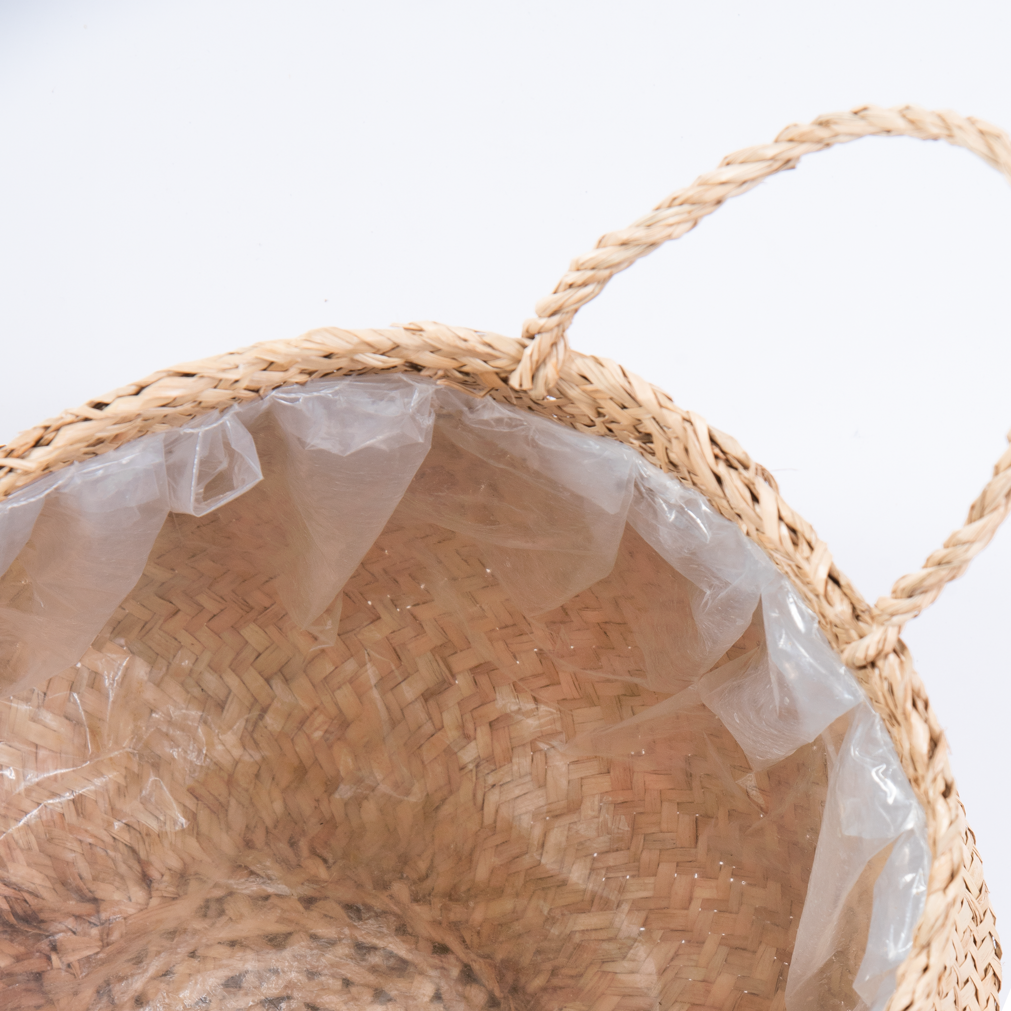 Round Seagrass Wicker Planter Vase Set of 2